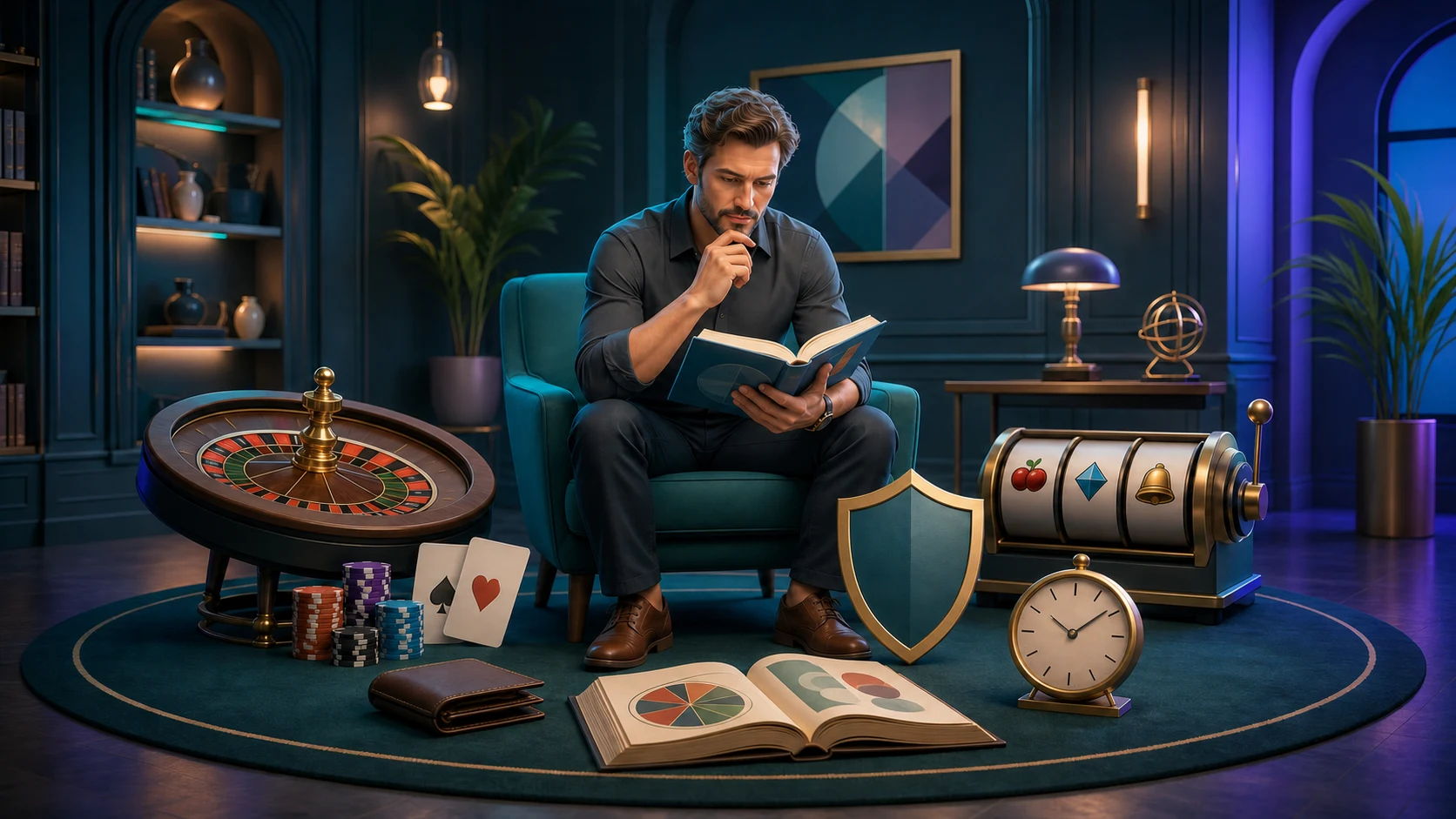 Original animated casino knowledge guide studying game formats, safety and time-limit signals